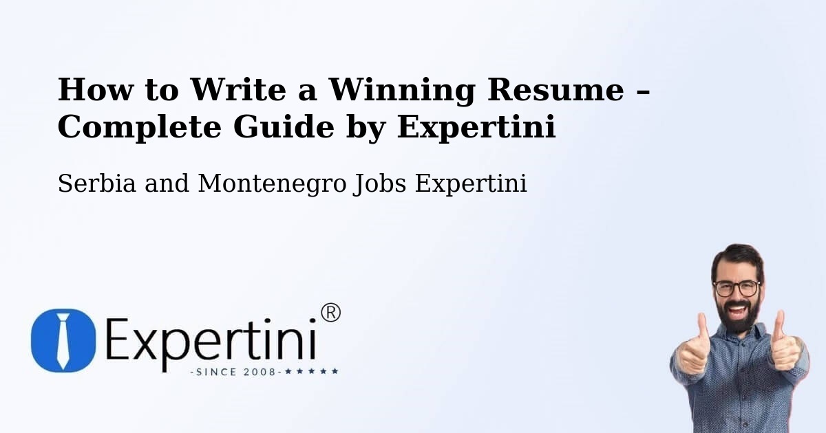 Resume Writing Guide for Job Seekers – Behchokǫ̀ - Behchokǫ̀, Serbia and Montenegro Jobs Expertini